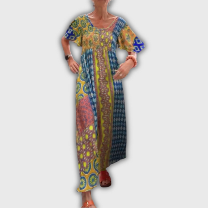 Poppy – Elegant Paisley Midi Dress