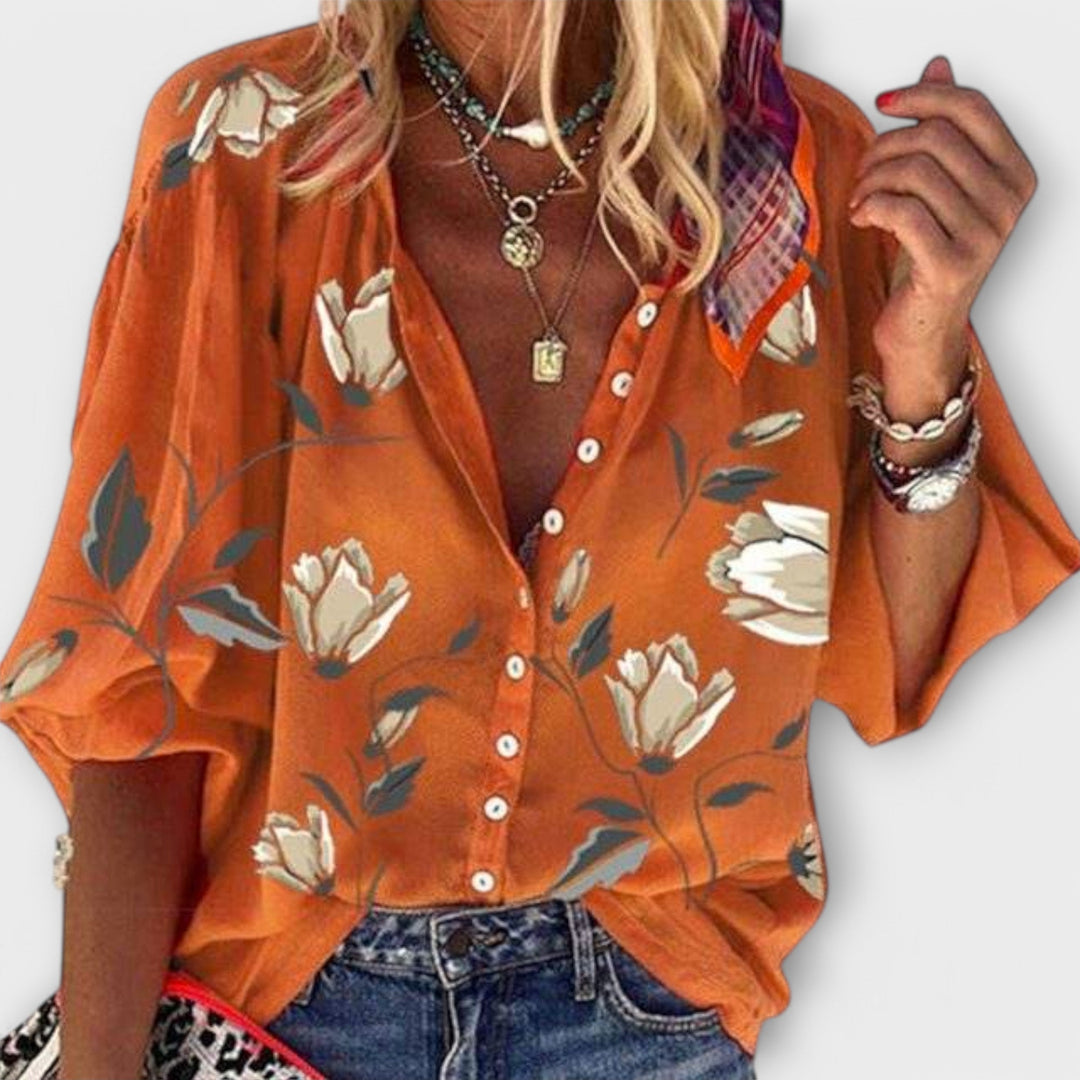 Madeleine – Lightweight Blouse in Floral Design