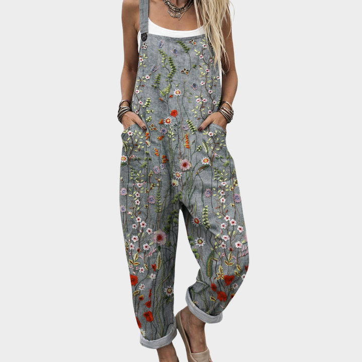 Isla | Relaxed Dungaree Jumpsuit