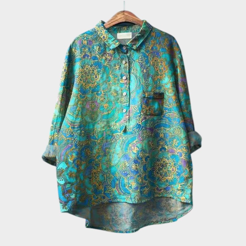 Ivonne | Premium Blouse with Floral Pattern