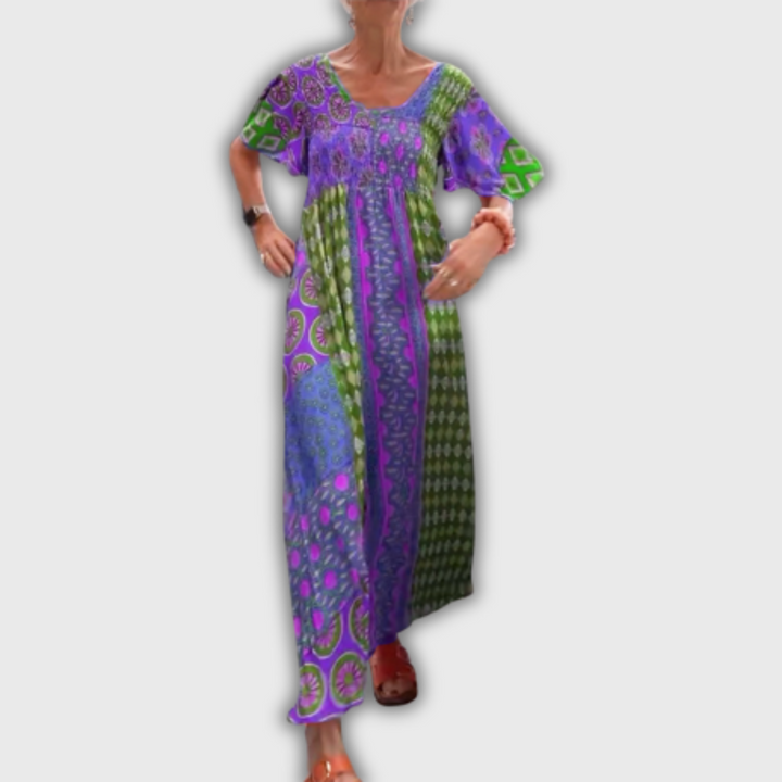 Poppy – Elegant Paisley Midi Dress