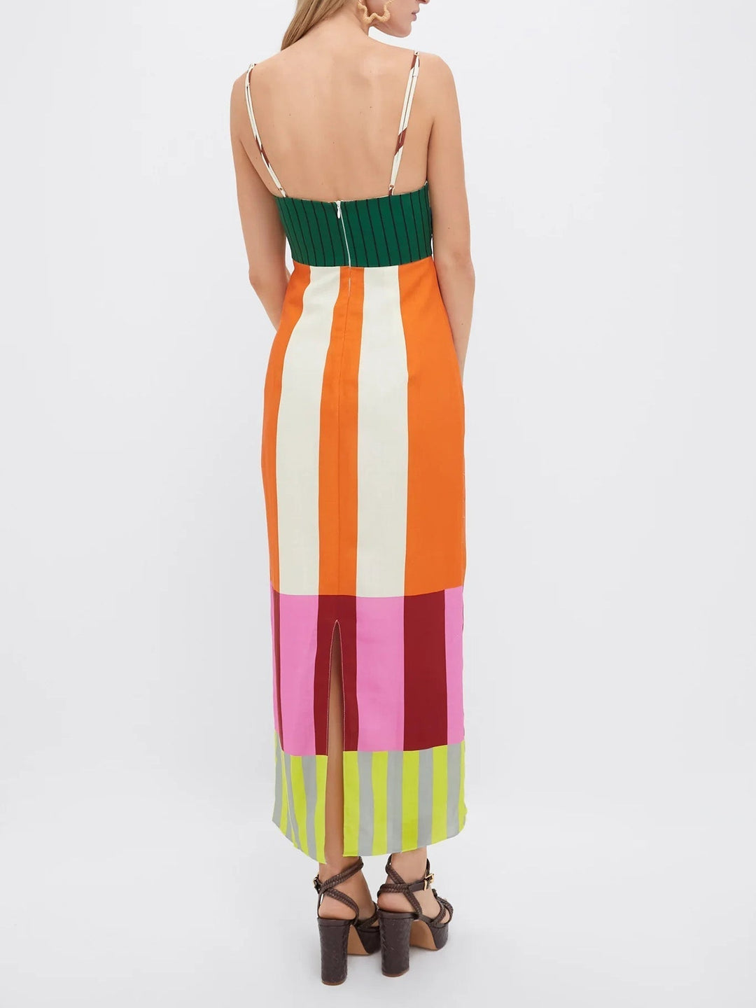Paloma | Maxi Dress in Colourful Stripes